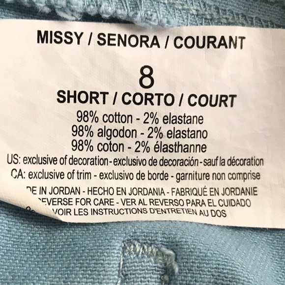 GLORIA VANDERBILT Amanda Sky Blue Jeans - 8 Short - Picture 2 of 7